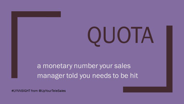 Set your own objective = #InsideSales #Success