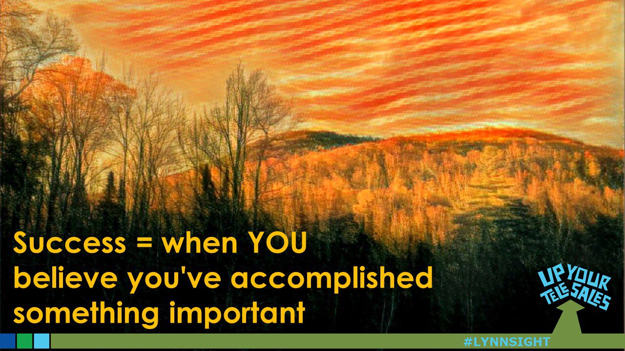 Success: you need to define it