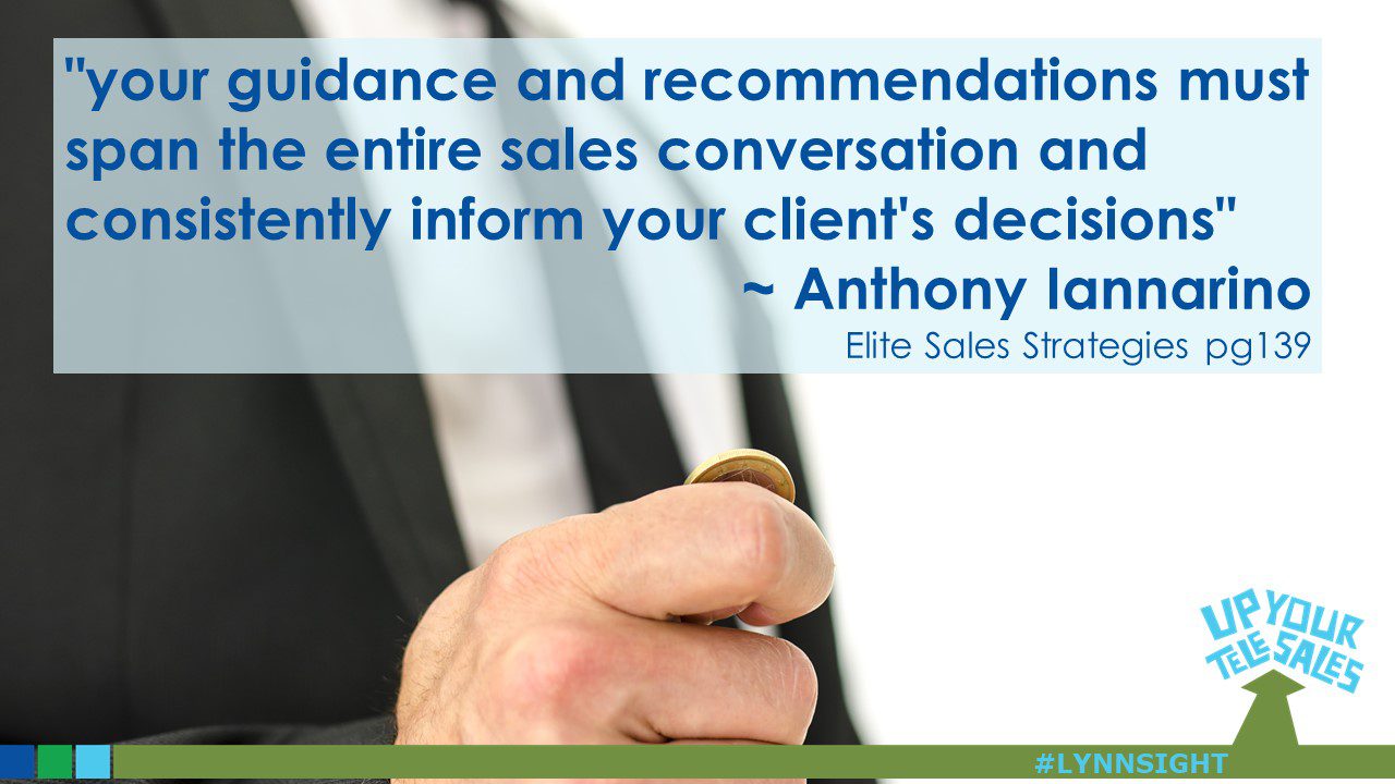 A MOST Important Quote (from @iannarino Elite Sales Strategies ch 8)