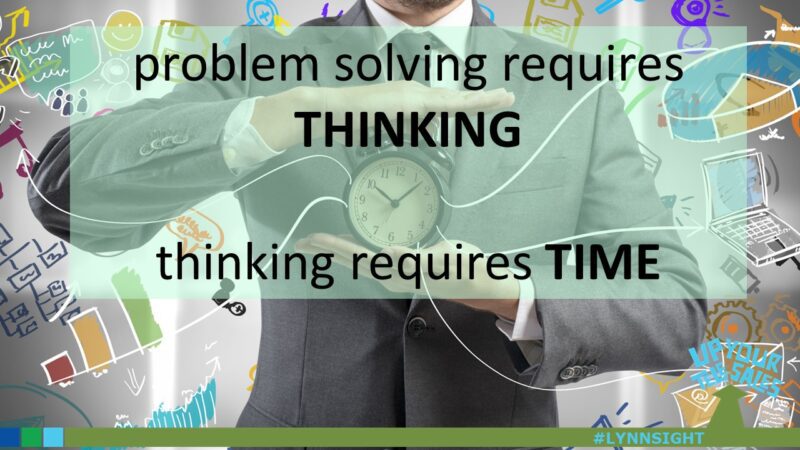 Pause – you need time to think!