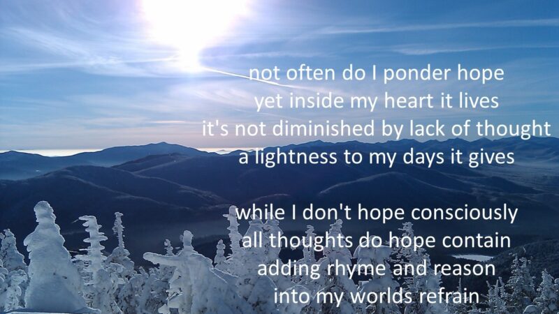 Hope (inspired by Emily Dickinson)