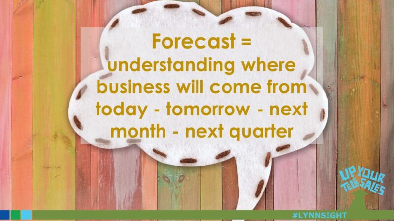 Change HOW you talk about forecasting!