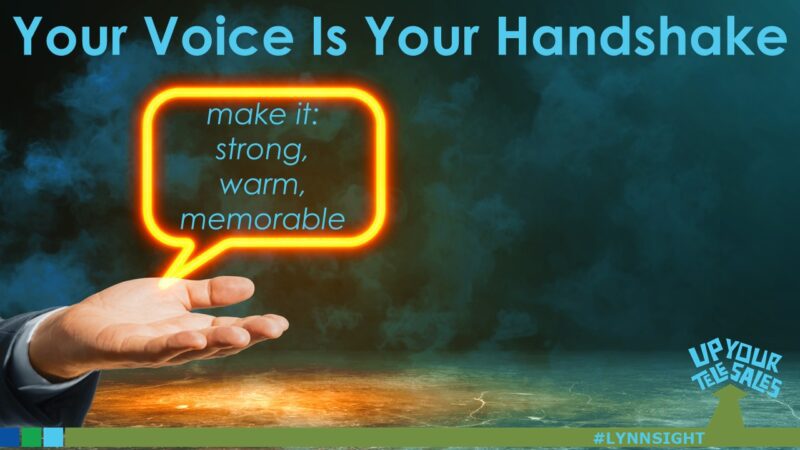 Your Voice Is Your Handshake