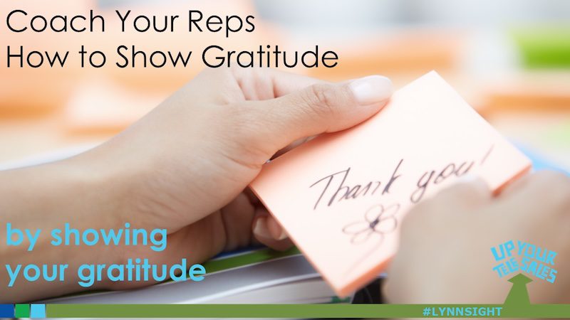 Coach Reps in How to Show Gratitude