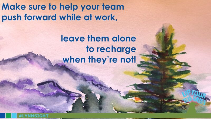 Push – then recharge