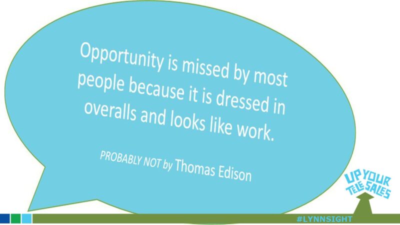 Don’t Wait for Opportunity to Knock