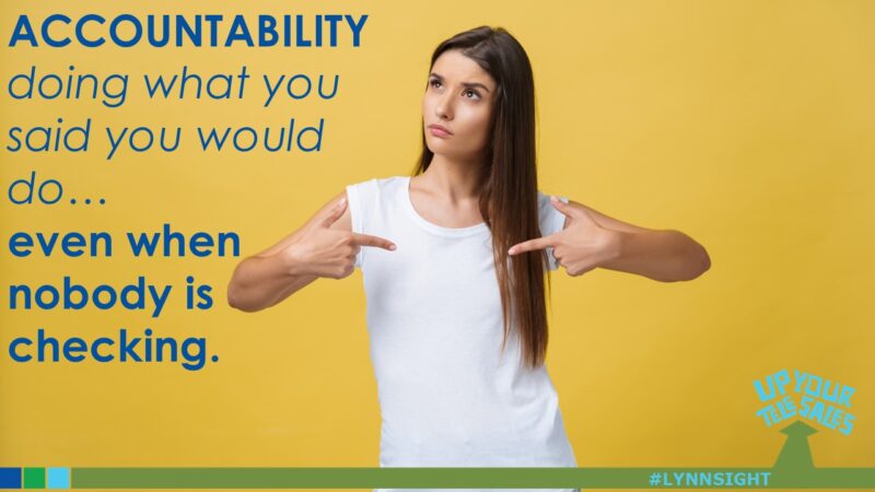 Do You Hold YOURSELF Accountable?